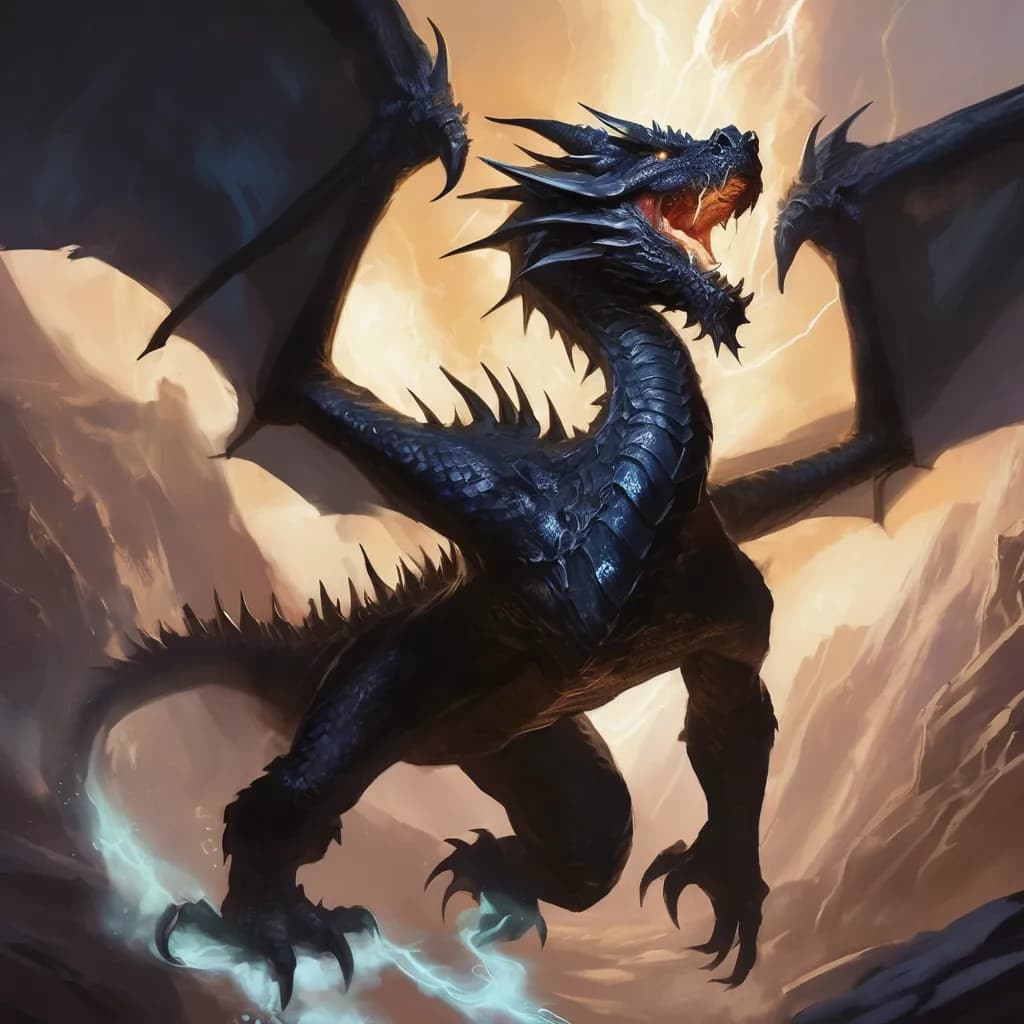 Schwarze Drachen in Dungeons & Dragons: Namen und Eigenschaften